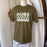 【HUBS：SALE】速乾性サーフTシャツH318(3カラー/2サイズ)【レターパックライト発送料込み】