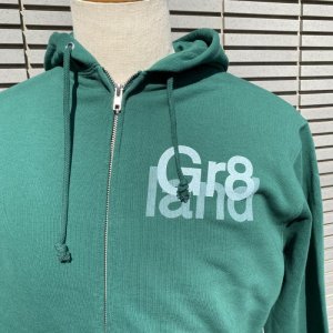 画像2: 【SALE・送料無料】【GREATLAND】GREATLAND WGR8 LOGO ZIP HOOD SW(COLOR:Green,2size M,L)
