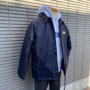 画像3: 【MONTHLY SALE】TRIMOFF オリジナルコーチジャケット：ボア裏生地付き（ネイビー/3size）