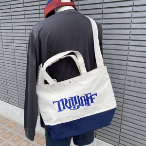 画像4: 【2025NEW】TRIMOFFオリジナルロゴ・2WAYヘビートートバッグ