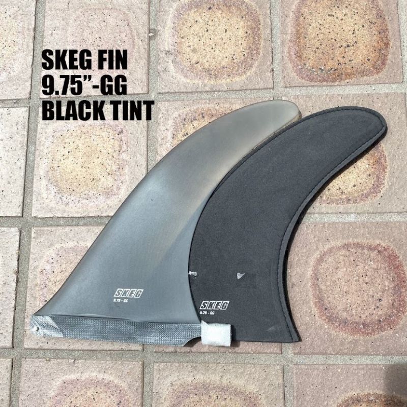 画像1: SKEG FIN 9.75.0"Singlefin (Black )