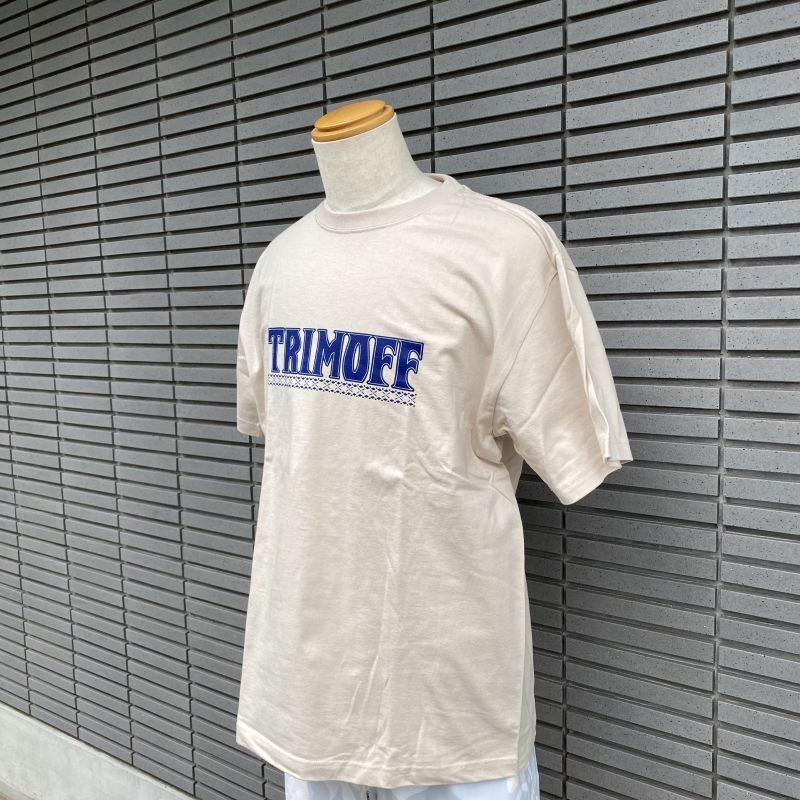画像2: 【SALE】TRIMOFF新作ロゴ・Tシャツ[カラー:ベージュ]