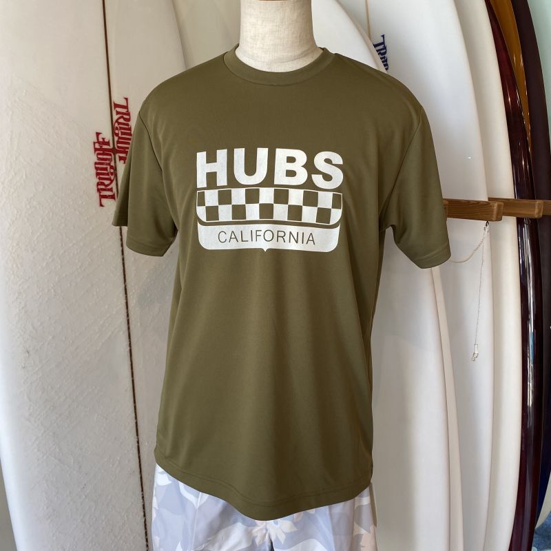 画像1: 【HUBS：SALE】速乾性サーフTシャツH318(3カラー/2サイズ)【レターパックライト発送料込み】